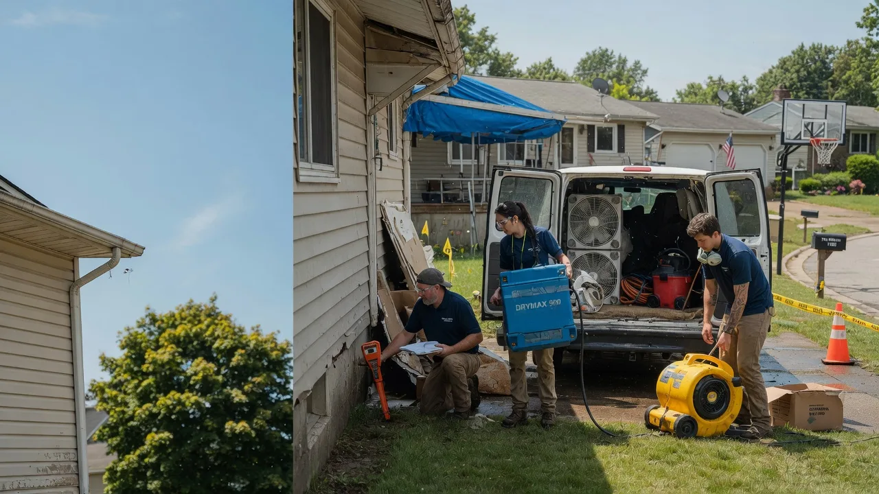 Ceiling Leak Cleanup in Haydenville, OH near me